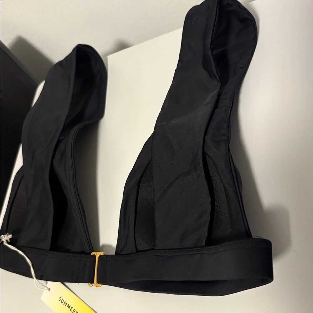 NWT [Summersalt] Plunge Bikini Swim Top Sea Urchin Black Women’s Multiple Sizes - Picture 8 of 10